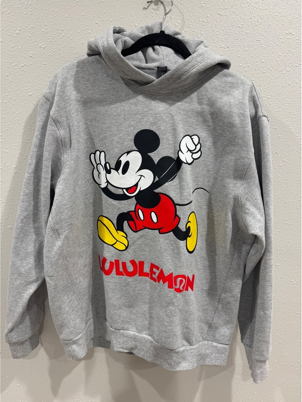 Disney x Lululemon Mickey Mouse Steady State Pullover Hoodie Gray Size S